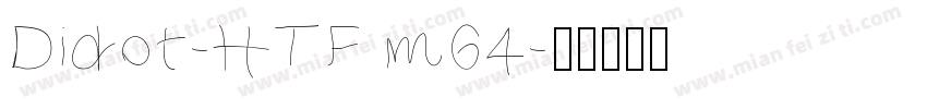 Didot-HTF m64字体转换